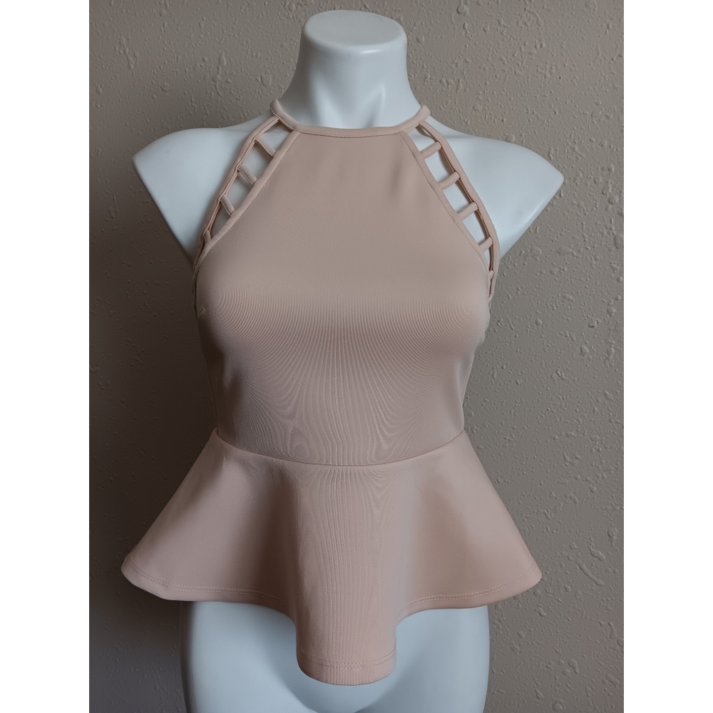 Modish One Nude Peplum